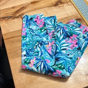 Lilly Pulitzer Floral Ankle Pants - Blue, Green, Pink